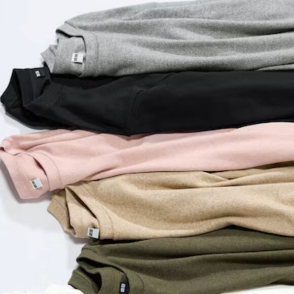 Uniqlo Soft Brushed Crewneck Long Sleeve, Women's Small, BEIGE/TAN - Picture 5 of 5